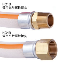 HO1B管用锥形螺栓接头　HP4B管用平行螺栓接头